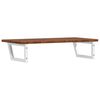 vidaXL Basin Shelf Wall Mounted Steel and Solid Wood Oak