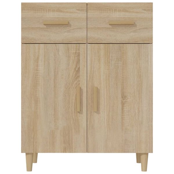 vidaXL Sideboard Sonoma Oak 69.5x34x90 cm Engineered Wood