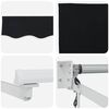 vidaXL Electric Retractable Awning Black 3 x 2.5 m