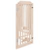vidaXL Dog Gate with Door Foldable 6 Panels 300 cm Poplar Wood