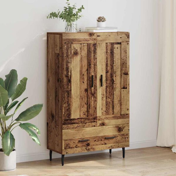 vidaXL Highboard Old Wood 69.5 x 31 x 115 cm Engineered Wood