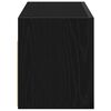 vidaXL Bathroom Wall Cabinet Black 60x25x30 cm Engineered Wood
