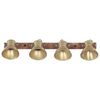 vidaXL Industrial Wall Lamp Brass 90x25 cm E27