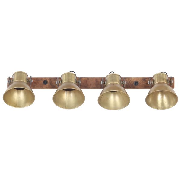 vidaXL Industrial Wall Lamp Brass 90x25 cm E27