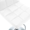 vidaXL Bar Stools 2 pcs White Faux Leather