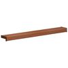 vidaXL Window Sill Brown Wood 60 x 15 x 4.5 cm PVC