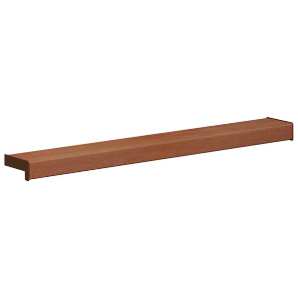 vidaXL Window Sill Brown Wood 60 x 15 x 4.5 cm PVC