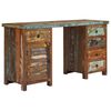vidaXL Pedestal Desk Solid Reclaimed Wood 140x50x77 cm