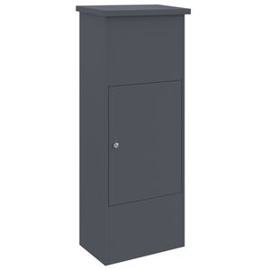 vidaXL Parcel Drop Box with Door Anthracite 44.5 x 29 x 110.5 cm Steel