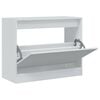 vidaXL Shoe Cabinet White 80x34x63 cm Engineered Wood