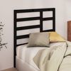vidaXL Bed Headboard Black 96x4x104 cm Solid Wood Pine