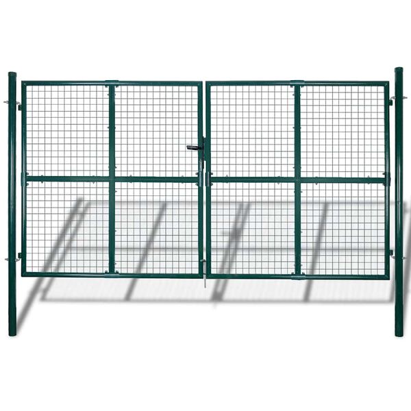 vidaXL Garden Mesh Gate Fence Door Wall Grille 300x175 cm