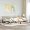 vidaXL Daybed with Trundle and Drawers without Mattress 90x190 cm Single