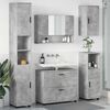 vidaXL Bathroom Furniture Set 5 pcs Concrete grey Engineered wood