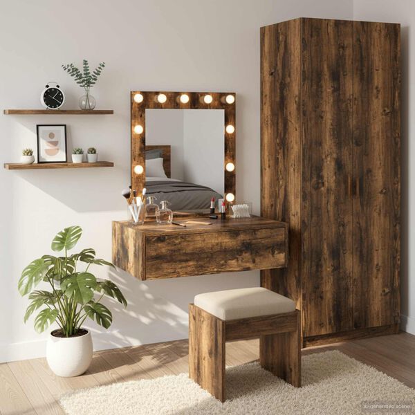 vidaXL Dressing Table Brown 60 x 40 x 70 cm Engineered Wood