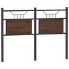 vidaXL Replace Headboard Brown Oak 120 cm Engineered Wood and Steel
