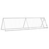 vidaXL Chicken Cage Silver 400x105x91 cm Galvanised Steel