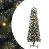 vidaXL Artificial Christmas Tree with 150 LEDs with Stand Green 150 cm