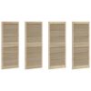 vidaXL Cabinet Door with Door 4 pcs Natural 140.5 x 2.1 x 59.5 cm