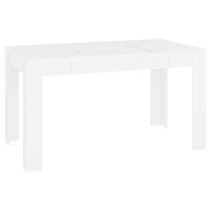vidaXL Dining Table | White | Engineered Wood | Medium | Simple | Dining Table