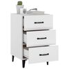 vidaXL Bedside Cabinet White 40x40x66 cm Engineered Wood