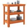 vidaXL Work Bench Wax Brown 78.5 x 50 x 80 cm Solid Pine Wood