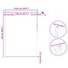 vidaXL Roller blind blackout 144.4x230 cm Fabric Width 140 cm off white