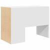 vidaXL Desk with Shelf White 102 x 50 x 75 cm Engineered Wood
