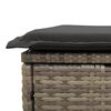 vidaXL 5 Piece Garden Sofa Set with Cushions Grey Poly Rattan