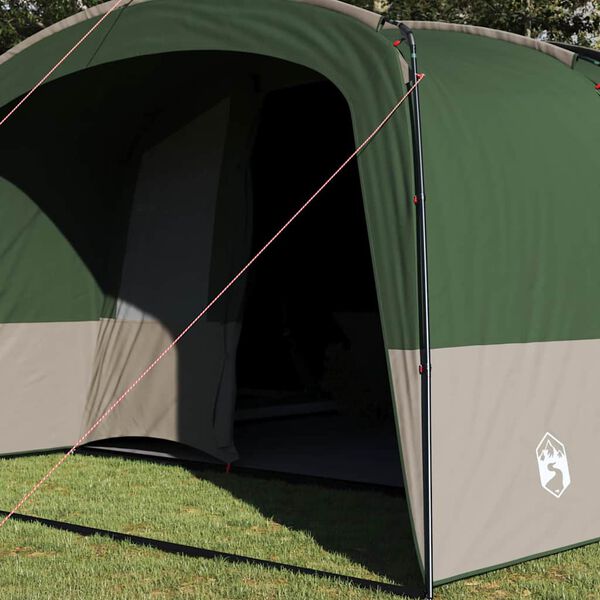 vidaXL Family Tent with Roof Green and White 760 x 645 x 230 cm