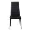 Venture Home Dining Chairs 2 pcs Slim Leather-look Black