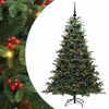 vidaXL Artificial Christmas Tree with 300 LEDs with Stand Green 180 cm