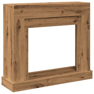 vidaXL Fireplace Surround Artisan Oak 100x30x87.5 cm Engineered Wood