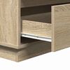 vidaXL Bedside Cabinet Sonoma Oak 71 x 34.5 x 75 cm Engineered wood