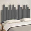 vidaXL Wall Headboard Grey 127.5x3x80 cm Solid Wood Pine