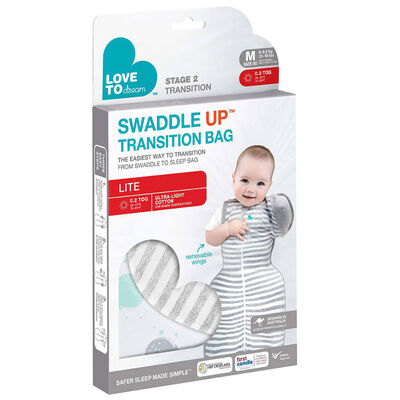 Love to Dream Baby Swaddle Swaddle Up Transition Bag Lite Stage 2 M White
