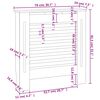 vidaXL MDF Radiator Cover 78 cm