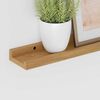 vidaXL Wall Shelf with Shelf 4 pcs Brown 40 x 9 x 3 cm Engineered Wood