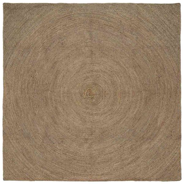 vidaXL Area Rugs Square Grey 300 x 300 cm Jute