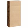 vidaXL Bookcase Smoked Oak 60x24x120 cm Engineered Wood