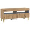 vidaXL LED TV Cabinet Artisan Oak Engineered Wood
