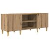 vidaXL Record Cabinet 121 x 38 x 48 cm Engineered Wood Artisan Oak