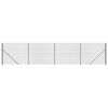 vidaXL Wire Mesh Fence with Flange Anthracite 1.4x10 m