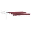 vidaXL Electric Retractable Awning Burgundy 3 x 2 m