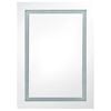 vidaXL LED Bathroom Mirror Cabinet Shining Grey 50x13x70 cm