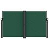 vidaXL Retractable Side Awning Dark Green 140x1200 cm