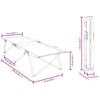 vidaXL Folding Camping Bed Black 206 x 76 x 74 cm Oxford and Steel