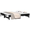 vidaXL Pull-out Day Bed without Mattress Black 2x(75x190) cm