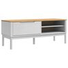 vidaXL Hallway Bench with Shelf White 115 x 40 x 45 cm Solid Pine Wood