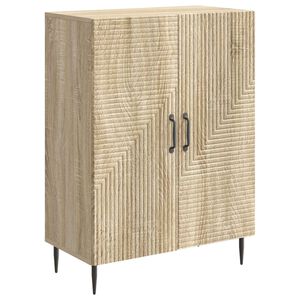 vidaXL Sideboard Sonoma Oak 66 x 34.5 x 89.5 cm Engineered Wood